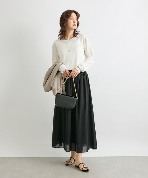 RIVE DROITE tシャツ アセテートロングTシャツ レディース