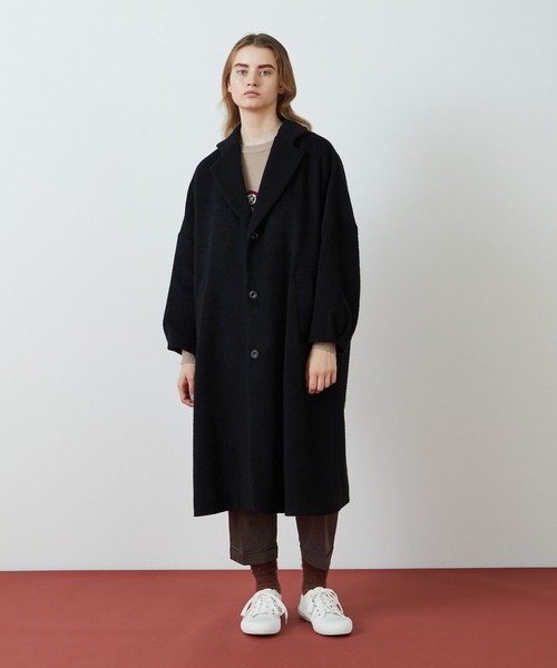 FRAPBOIS（フラボア） チェスターコート 2 ブラック レディース