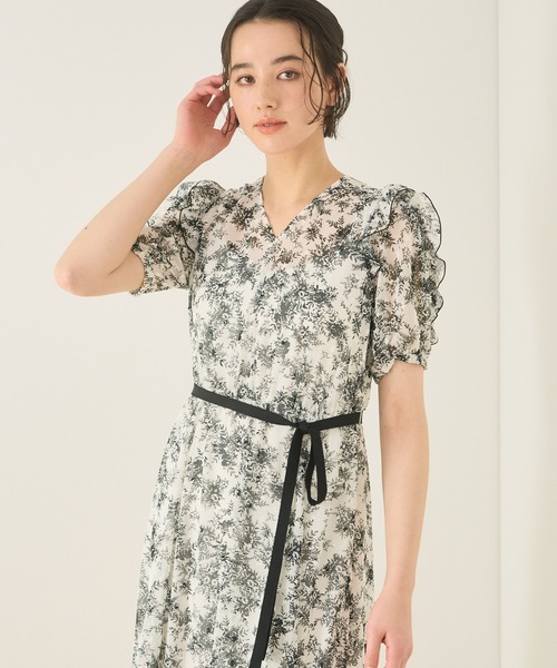 ANAYI 「ANAYI」 半袖ワンピース 36 グレー レディース