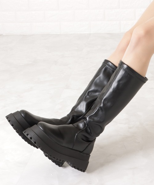 「Lace Ladies」 ブーツ 22.5 ブラック レディース_画像3