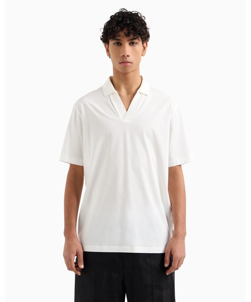 ✨極美品/現行タグ✨(XL) Emporio Armani 半袖 ポロシャツ 白 ARMANI EXCHANGE ポロシャツ 「A|X アルマーニ エクスチェンジ