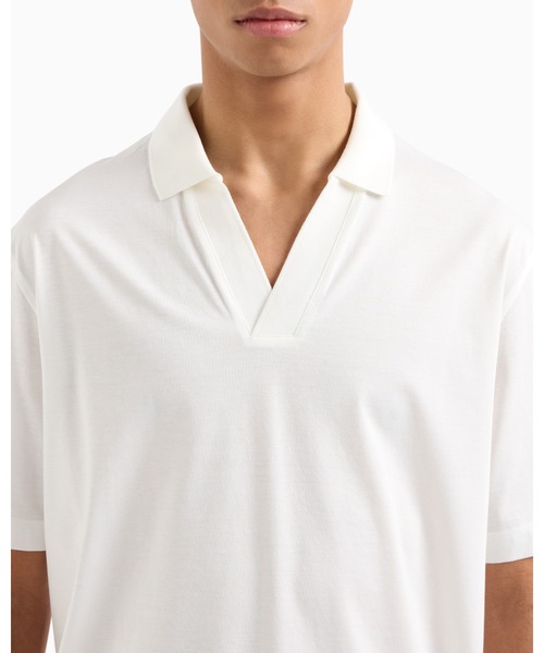 EMPORIO ARMANI]ポロシャツ ホワイト M(M ホワイト): EMPORIO