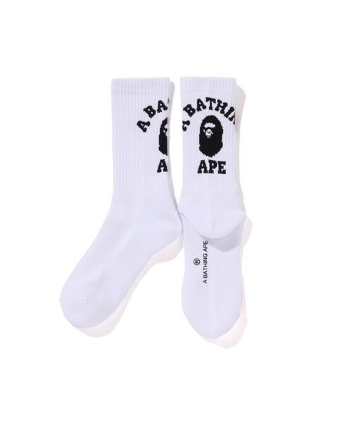 A BATHING APE（アベイシングエイプ） 靴下 COLLEGE SOCKS メンズ