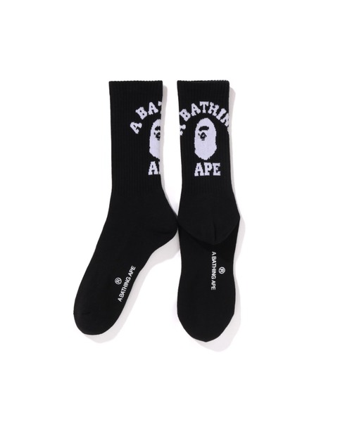 A BATHING APE（アベイシングエイプ） 靴下 COLLEGE SOCKS メンズ