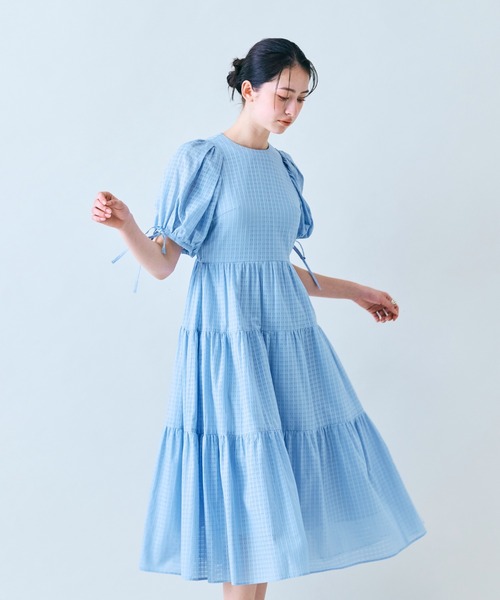 Audie a Muses（オーディア ミューズ） ワンピース 夏 半袖 シアー