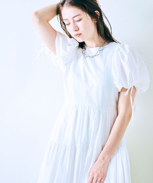Audie a Muses（オーディア ミューズ） ワンピース 夏 半袖 シアー