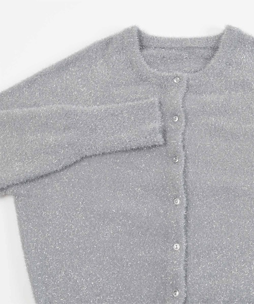 「ur's」 ニットカーディガン M チャコール レディース_画像5