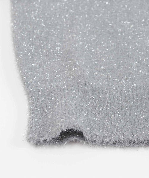 「ur's」 ニットカーディガン M チャコール レディース_画像7