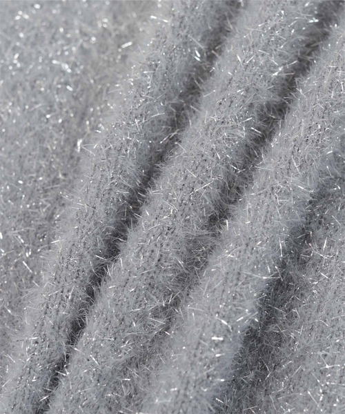 「ur's」 ニットカーディガン M チャコール レディース_画像9