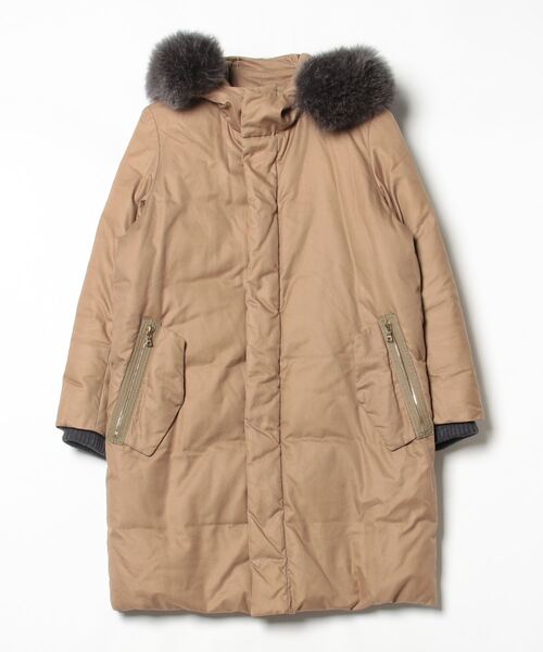 DRAWER（ドゥロワー） ダウンコート 36 ブラウン レディース