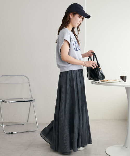 Discoat（ディスコート） スカート 「WEB限定」シアーギャザーフレア