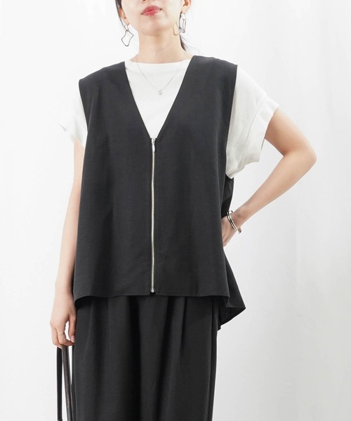 美品】ユルタオ ◡̈ ベスト リネン混 トップス