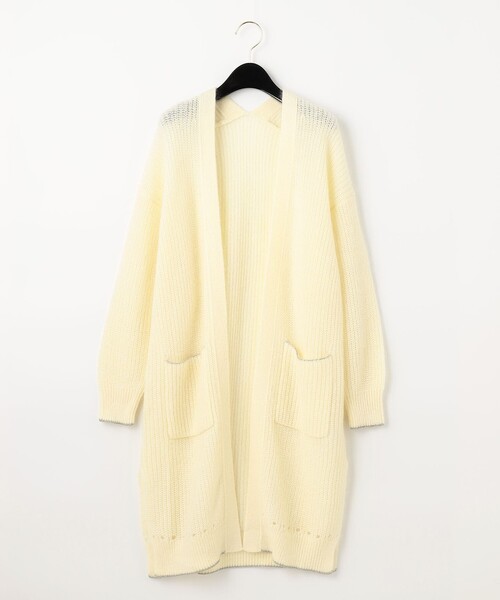 「GRACE CONTINENTAL」 ニットカーディガン 36 ベージュ レディース_画像4