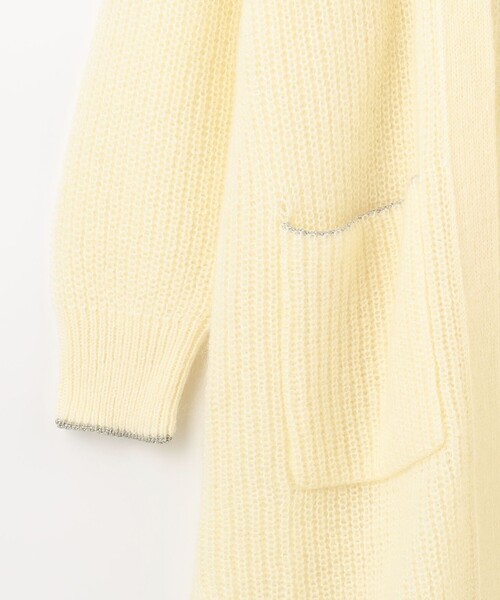 「GRACE CONTINENTAL」 ニットカーディガン 36 ベージュ レディース_画像6