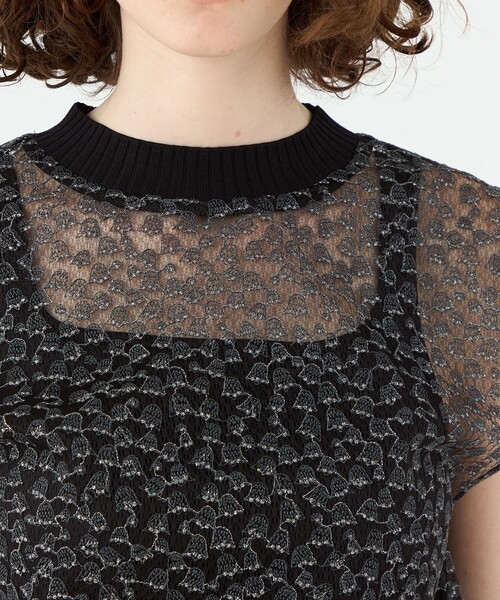 Ballsey（ボールジィ） ブラウス シャツ チュールエンブロイダリー