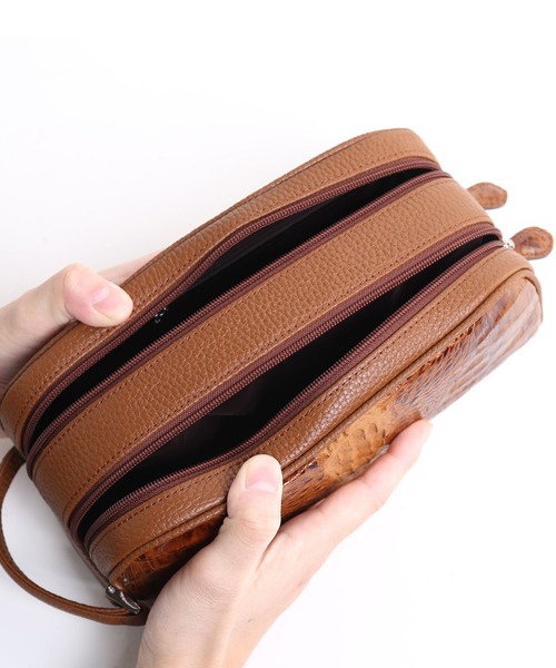 sankyo shokai（三京商会） セカンドバッグ クラッチバッグ カイマン