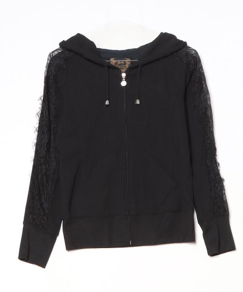 Rady 「Rady」 レースジップアップパーカー M ブラック