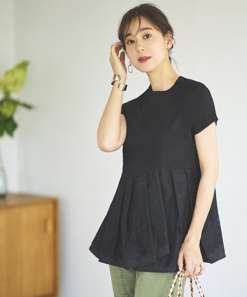 「RUIRUE BOUTIQUE」 半袖カットソー M オフホワイト レディース