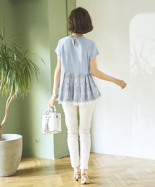 「RUIRUE BOUTIQUE」 半袖カットソー M オフホワイト レディース