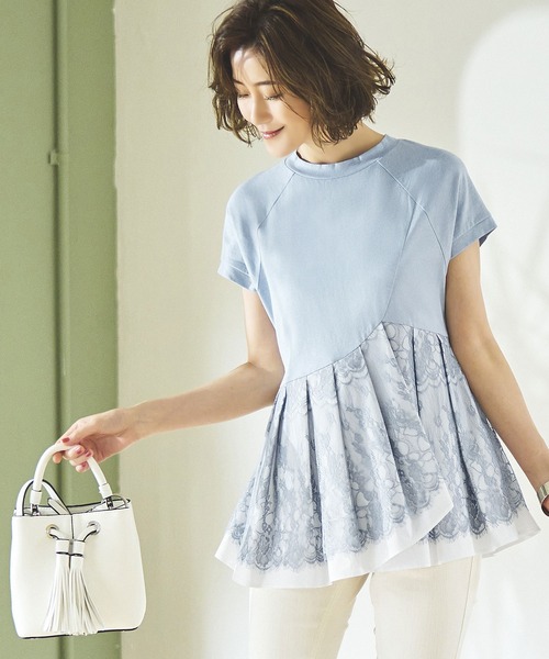 「RUIRUE BOUTIQUE」 半袖カットソー M オフホワイト レディース