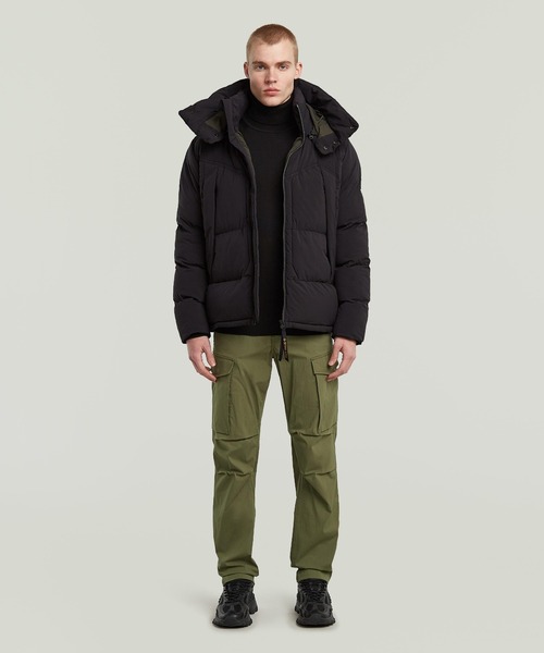 G-STAR RAW ダウンジャケット ダウン G-WHISTLER PADDED HOODED JACKET