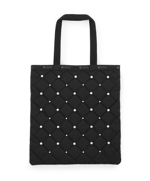 ☆LeSportsac☆ ブラックパール トートバッグ BUCKET TOTE W PEARLS2ブラックパール（トートバッグ