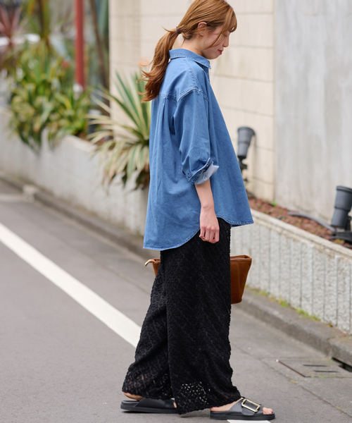 カットジャガードパンツ 黒 ジャーナルスタンダード　完売品 カットジャガードパンツ（その他パンツ）｜JOURNAL STANDARD