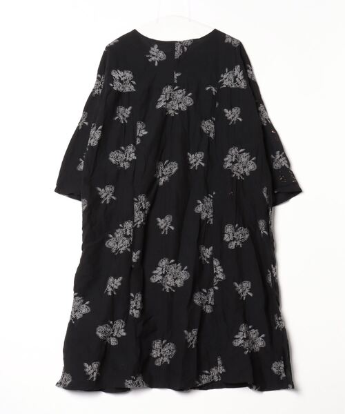 Plantation 「Plantation」 7分袖ワンピース M size ブラック