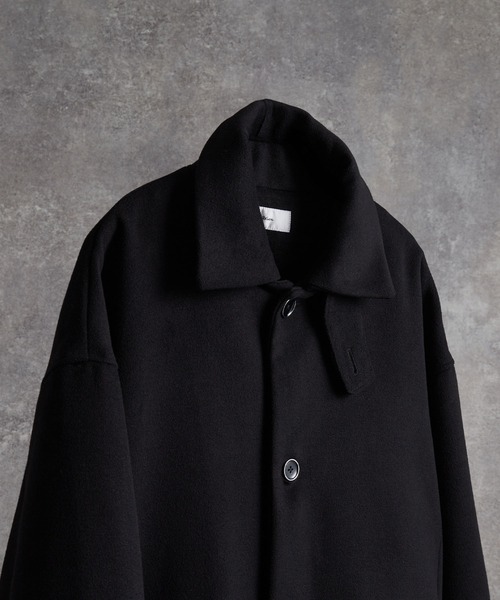 「ADRER」 ステンカラーコート SMALL ブラウン メンズ_画像6