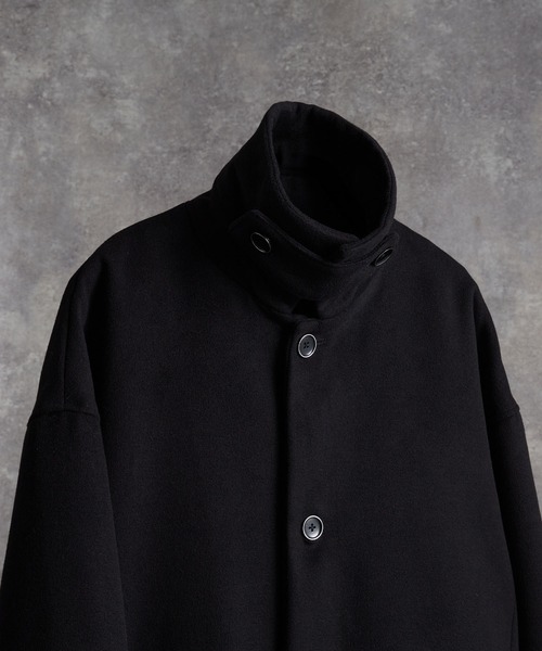 「ADRER」 ステンカラーコート SMALL ブラウン メンズ_画像8
