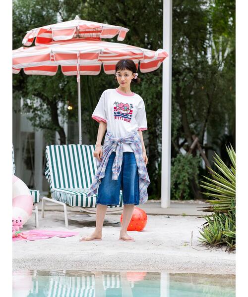 BETTY'S BLUE tシャツ エイミーちゃんリンガーTシャツ