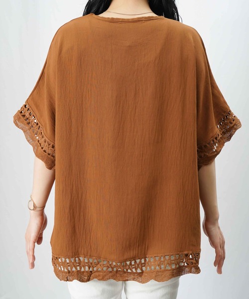 tシャツ LC/LLL 端レースポンチョプルオーバー レディース LADY LUCK LUCA tシャツ LC/LLL 端レースポンチョプルオーバー