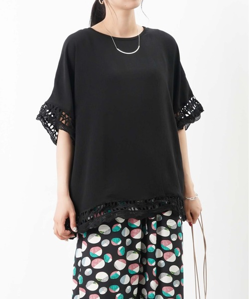 tシャツ LC/LLL 端レースポンチョプルオーバー レディース LADY LUCK LUCA tシャツ LC/LLL 端レースポンチョプルオーバー