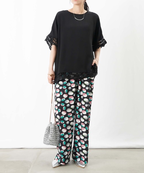 tシャツ LC/LLL 端レースポンチョプルオーバー レディース LADY LUCK LUCA tシャツ LC/LLL 端レースポンチョプルオーバー