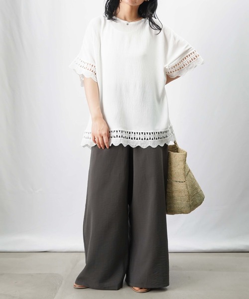 tシャツ LC/LLL 端レースポンチョプルオーバー レディース LADY LUCK LUCA tシャツ LC/LLL 端レースポンチョプルオーバー