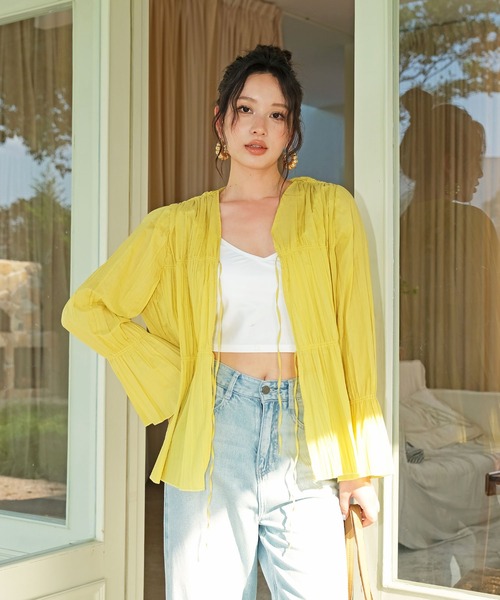 AnZie カップ付きラッシュガードSET UP/Mサイズ/テラコッタ Rash guard Set up | AnZie