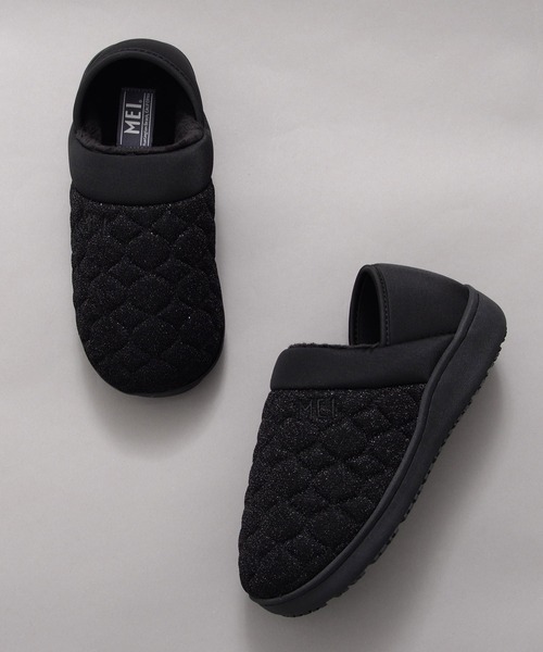 MEI（メイ） スリッポン メイ」GLITTER QUILTING MOC SHOES ラメ