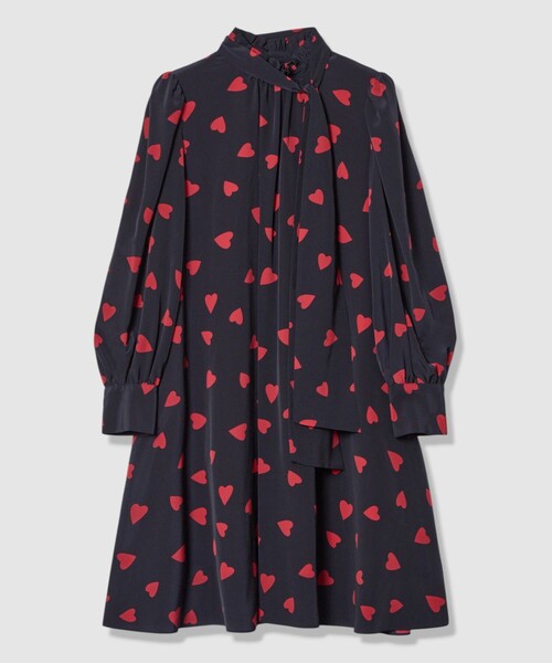 LOULOU WILLOUGHBY プチハートプリントワンピース LOULOU WILLOUGHBY（ルルウィルビー）の「【LOULOU WILLOUGHBY】プチ