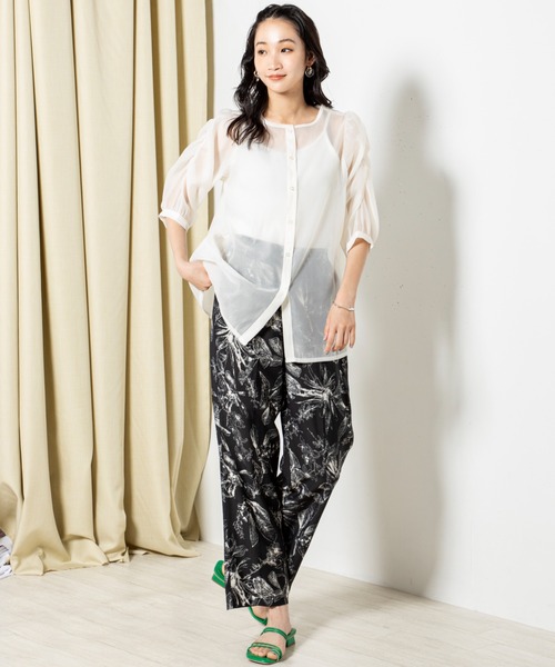 「MILLION CARATS」 半袖ブラウス FREE グレー レディース_画像8