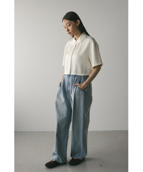 TODAYFUL（トゥデイフル）の「satin short shirt（シャツ/ブラウス 