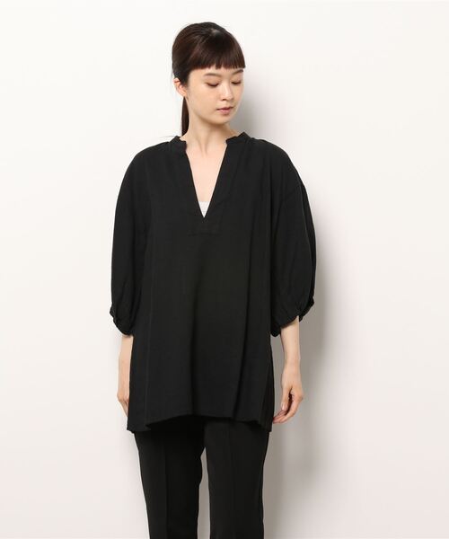 「A part by」 7分袖ブラウス FREE ブラック レディース_画像2