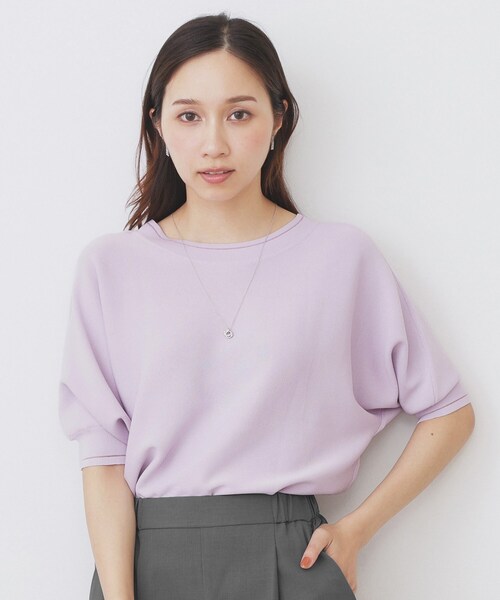 FORME UV CUT/COOL TOUCH ドルマンスリーブ　ピンク OTONA トップス カットソー レディース ピンク 七分袖 ドルマン