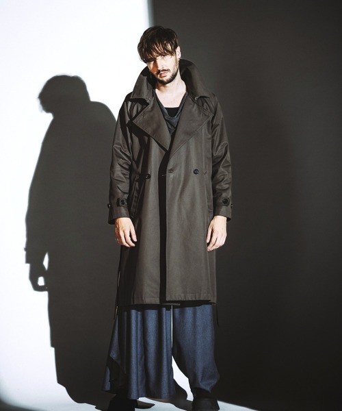 NO ID.（ノーアイディー） トレンチコート コート ベンタイル オーバー