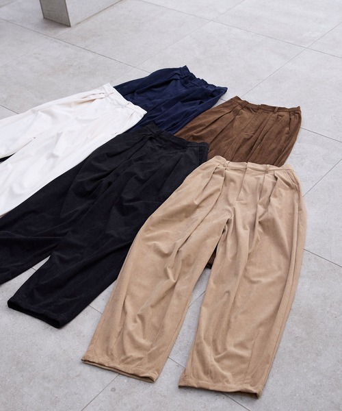 THE CRAFT CREW PRODUCTS ワイドパンツ パンツ コーデュロイ 2タック