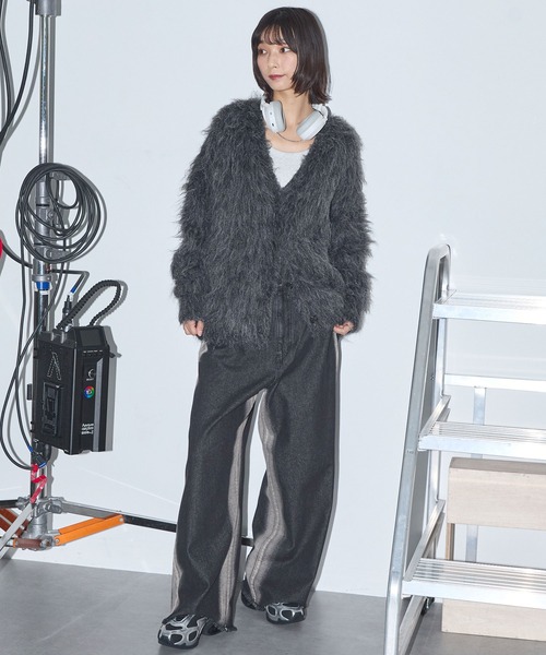 Anchor Smith（アンカー スミス） カーディガン モヘアライクシャギー