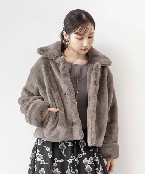 RANDA（ランダ） ブルゾン アウター 「選べる丈感」ショート丈フェイク