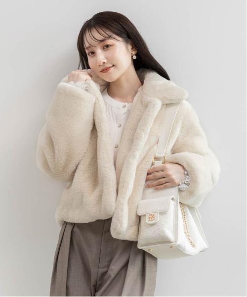 RANDA（ランダ） ブルゾン アウター 「選べる丈感」ショート丈フェイク