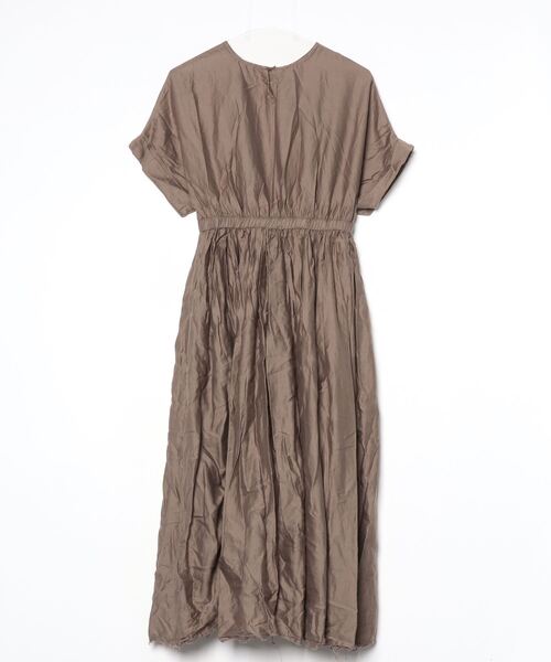 「BLACK CRANE」 半袖ワンピース X-SMALL グリーン レディース_画像2