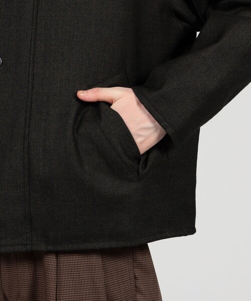 ブルゾン アウター 「別注」Barbour TRASPORT ウールブルゾン DORMEIUL メンズの画像