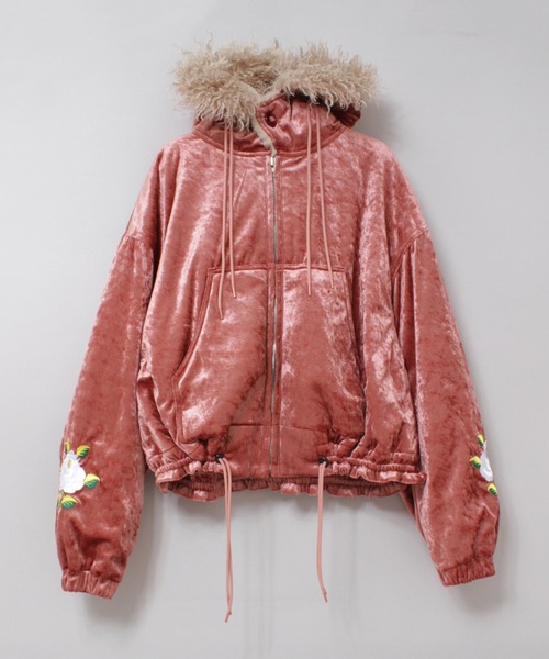 RNA ベロアフードジャケット ファージャケット ベロアジャケット（RNA